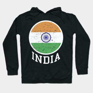 India Flag Logo Tricolor with Ashoka Chakra Desi Indian Hoodie